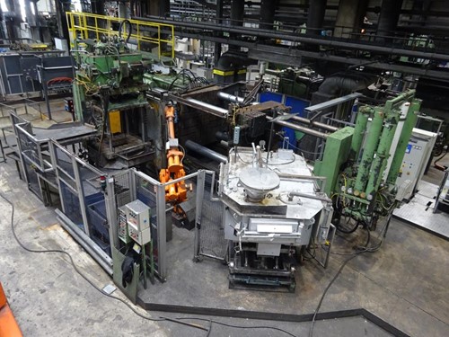 Oleo-Press-OP-1500-die-casting-cell-p1 Máquina de fundición a presión de cámara fría Oleo Press OL 1500 KK1589, usada