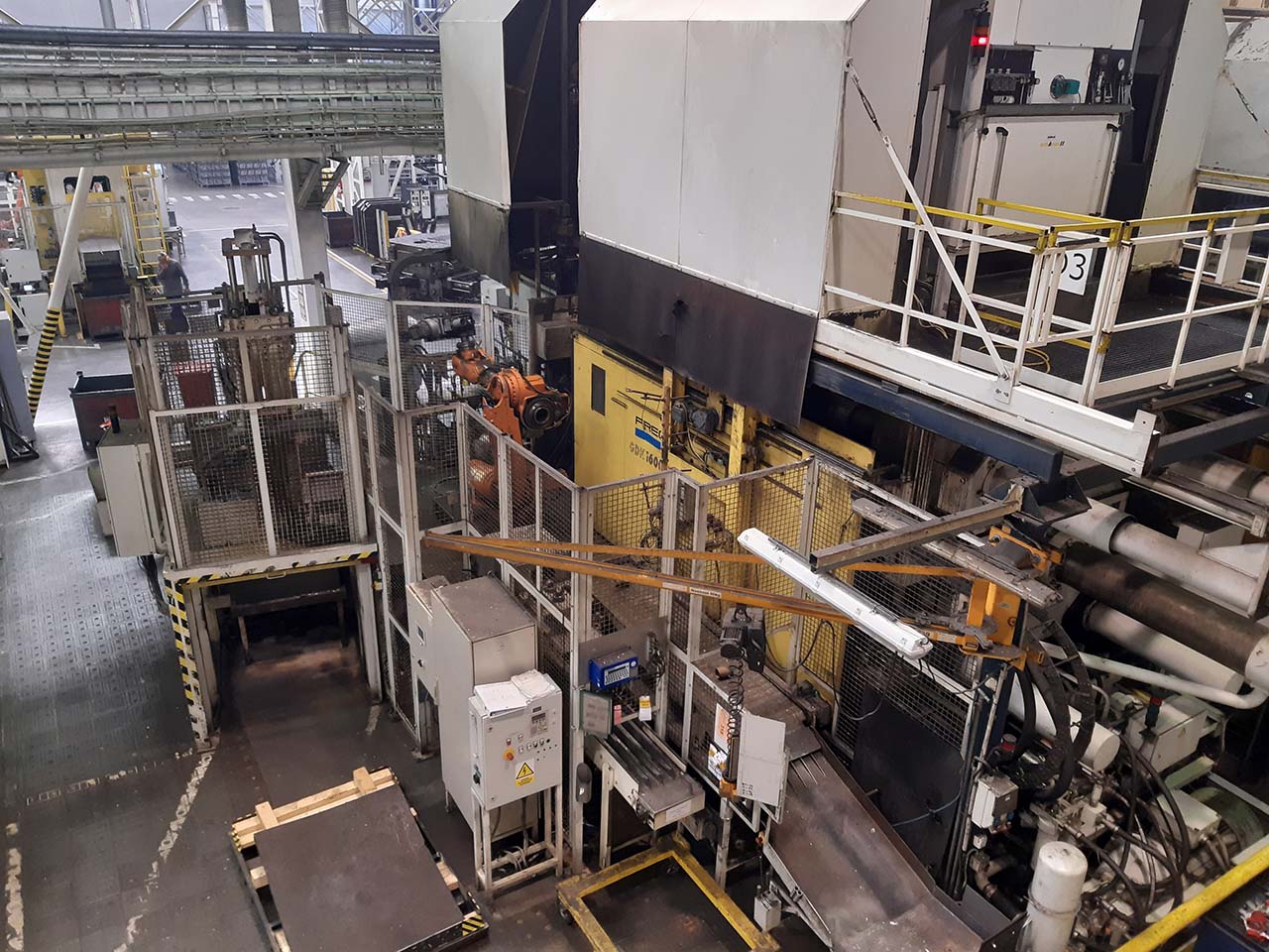 Frech GDK 1600-130 OC máquina de fundición a presión de cámara fría KK1637, usada Frech GDK 1600-130 OC máquina de fundición a presión de cámara fría KK1637, usada