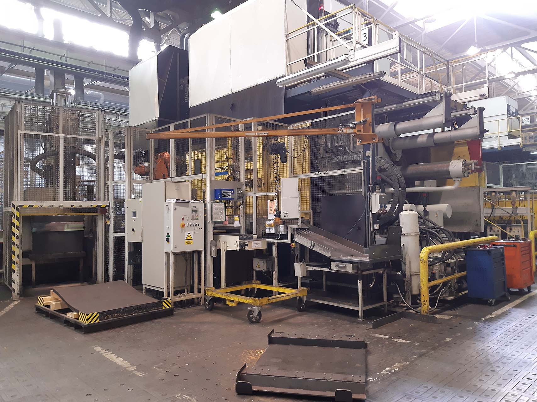 Frech GDK 1600-130 OC máquina de fundición a presión de cámara fría KK1637, usada Frech GDK 1600-130 OC máquina de fundición a presión de cámara fría KK1637, usada