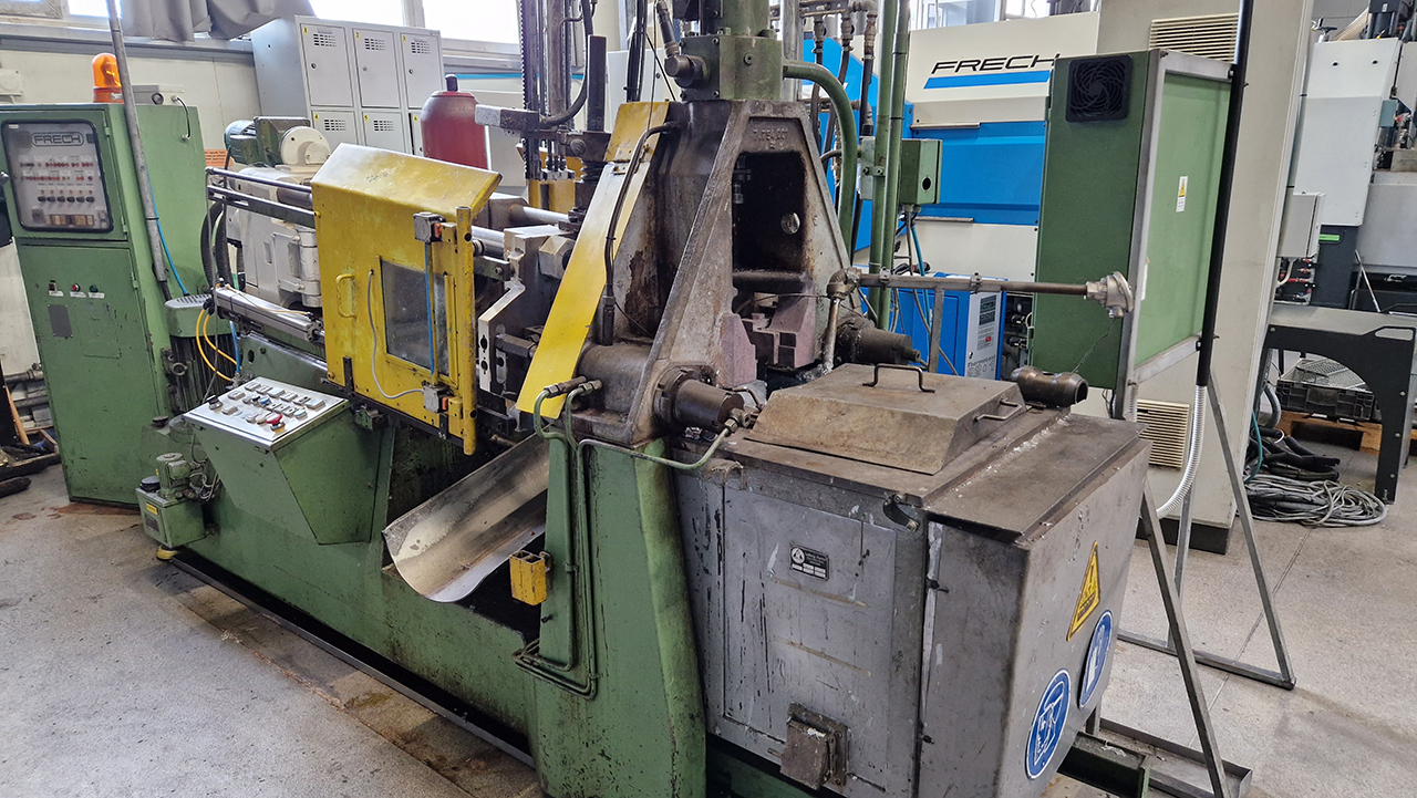 Máquina de fundición a presión de cámara caliente Frech DAW 40 WK1432, usada Máquina de fundición a presión de cámara caliente Frech DAW 40 WK1432, usada
