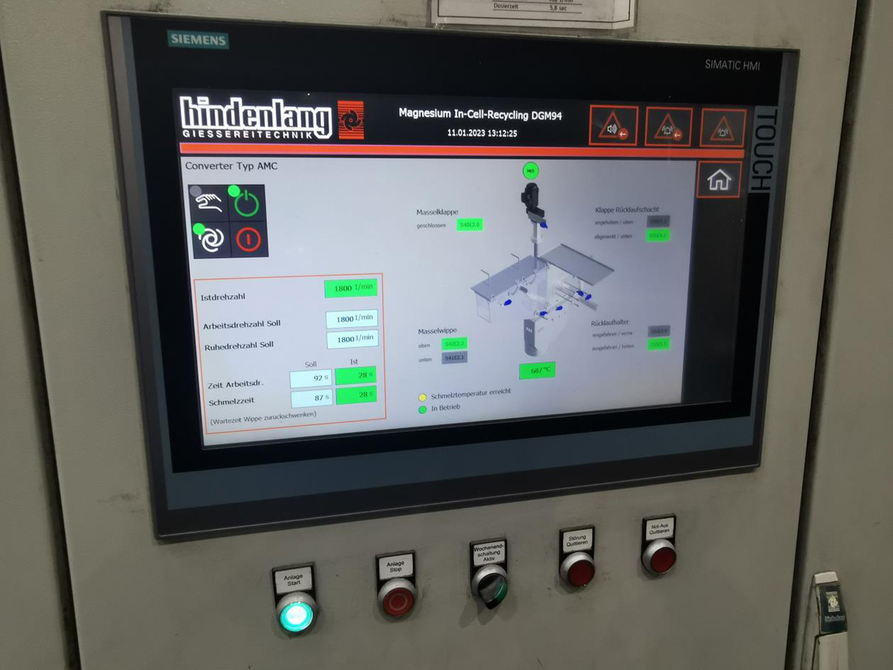 Hindenlang Magnesio In-cell-recycling O1812, usado