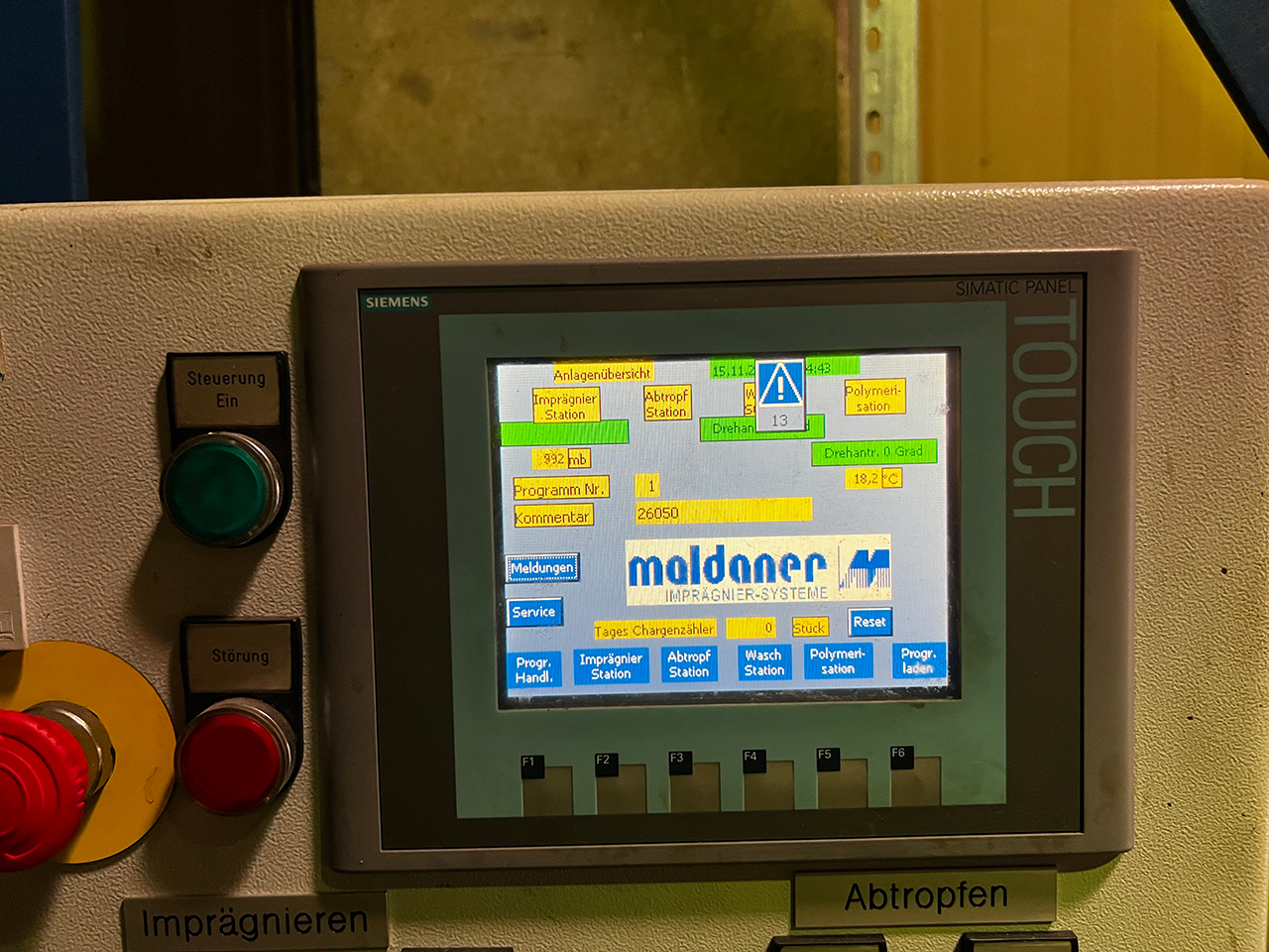 Planta de impregnación Maldaner ZU2096, utilizada Planta de impregnación Maldaner ZU2096, utilizada