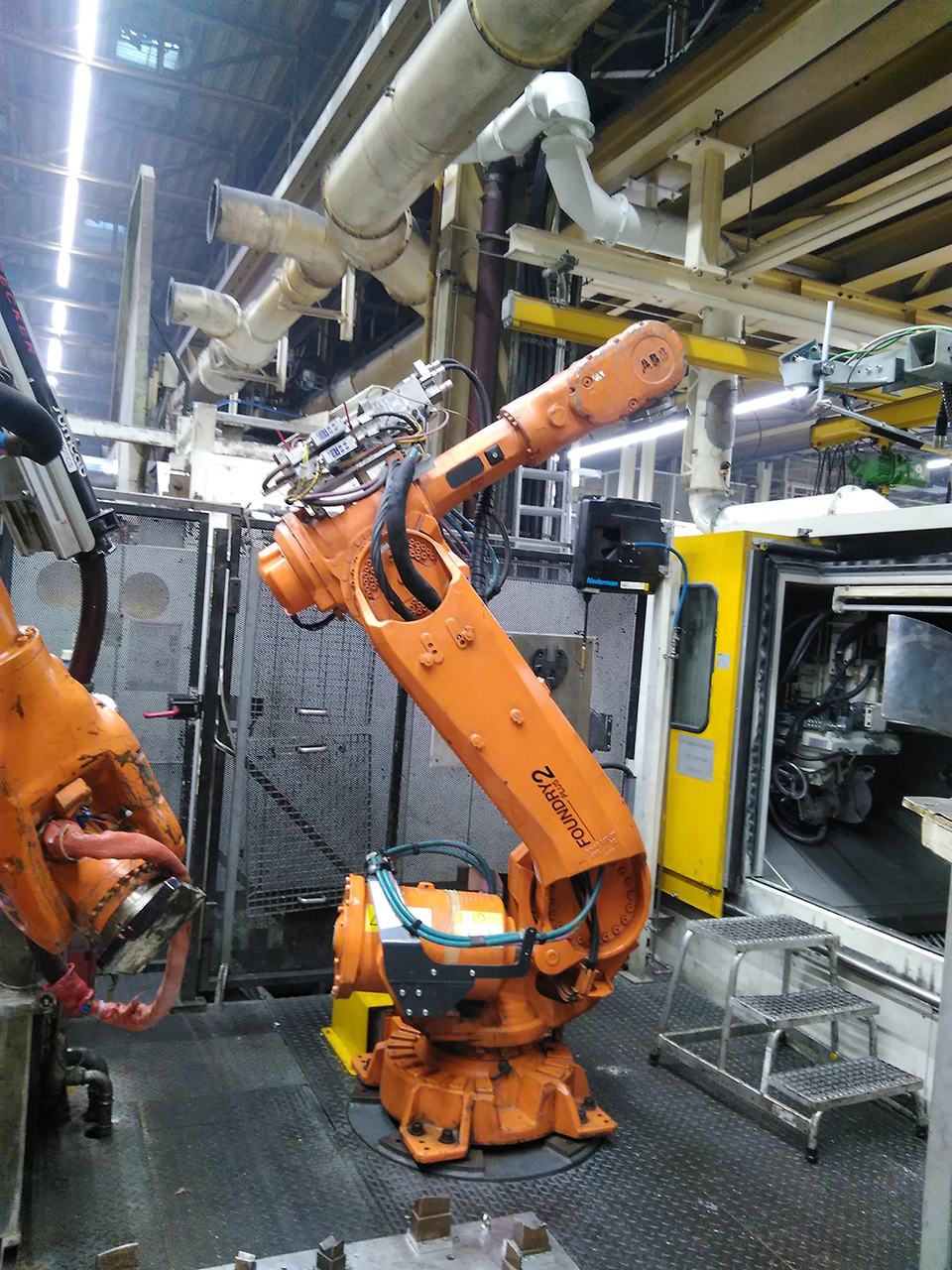 Robot de fundición ABB IRB 6640 HR1829, usado